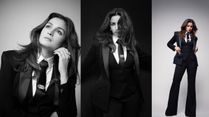 Alia Bhatt Serves Sharp, Subtle Drama in Gaurav Gupta’s Black Three-Piece Tuxedo