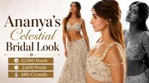 Ananya Panday's Gaurav Gupta Couture Featured 12,000 Pearls, 2,600 Petals And A Celestial Love Story