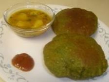 పాల కూర పూరిలు