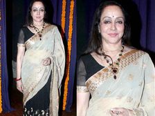 ఆల్బం విడుదల కార్యక్రమం లో అధ్భుతమైన చీర కట్టుతో  ఆకట్టుకున్న హేమ మాలిని.