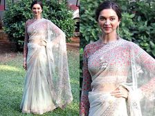 స్వరాగిని సెట్ లో దీపికా పడుకొనే తాజా చీర లుక్ చూసారా 