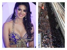 సన్నీలియోన్ కు ఎంత క్రేజ్, కొచ్చిలో బ్రహ్మరథం పట్టిన 25 వేల మంది ఫ్యాన్స్