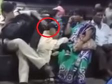 మహిళను అసభ్యకరంగా తాకిన పోలీస్... మహిళలకి భద్రత కరువేనా?