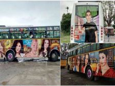 బస్సులపైకి పోర్న్‌స్టార్లు ఎక్కారు, కేరళ వెళ్లాలనుకుంటే మీరు ఆ బస్ ఎక్కొచ్చు