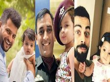 టీమిండియా క్రికెటర్ల క్యూట్ పిల్లల అరుదైన ఫొటోలపై ఓ లుక్కేయండి...