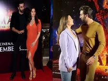 బ్రహ్మాస్త్ర ప్రమోషన్స్ లో అలియా భట్, రణబీర్ కపూర్ క్రేజీ ఫ్యాషన్ వేర్ 