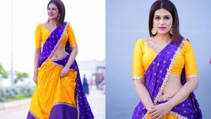 Shraddha Das: సాంప్రదాయ లంగా ఓణిలో అందాల ఆరబోత.. 'శ్రద్ధ'గా హీట్ పెంచేస్తోంది