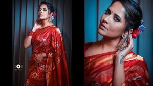 Anasuya Bharadwaj: ఎరుపు చీరలో రంగమ్మత్త పరువాల విందు 
