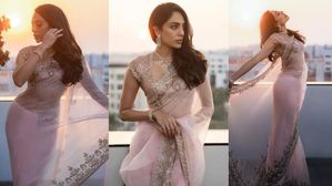 Sobhita Dhulipala: పింక్ కలర్ శారీలో శోభితా దూళిపాళ పరువాల విందు