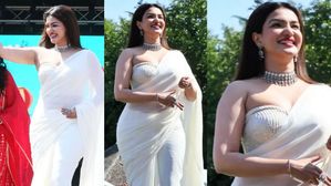 తెల్ల చీరలో ఏంజెల్‌లా కనిపిస్తున్న హనీ రోజ్, భారీ పరువాలతో గ్లామర్ ట్రీట్ 