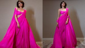 Samantha Hot Looks: దుబాయ్ లో సమంత వెరీ హాట్ గురు: పింక్ శారీలో మతి పోగొట్టేస్తుంది..!!