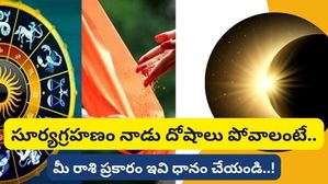 సూర్య గ్రహణం 2023: ఈ రోజున మీ రాశి ప్రకారం ఈ వస్తువులు దానం చేయండి.. మీ అదృష్టం సూర్యుడిలా ప్రకాశిస్తుంది..