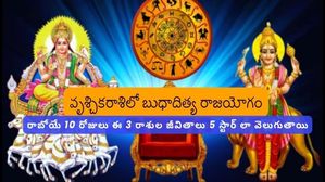  వృశ్చికరాశిలో బుధాదిత్య రాజయోగం: రాబోయే 10 రోజులు ఈ 3 రాశుల జీవితాలు 5 స్టార్ లా వెలుగుతాయి
