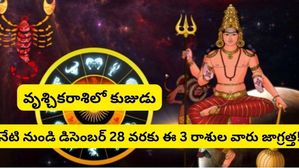 Mars Transit 2023: వృశ్చికరాశిలో కుజుడు సంచారం: నేటి నుండి డిసెంబర్ 28 వరకు ఈ 3 రాశుల వారు జాగ్రత్త!