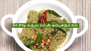 బీర పొట్టు నువ్వు పచ్చడి: ఆహా ఏమి రుచి తినరా మైమరచి..!