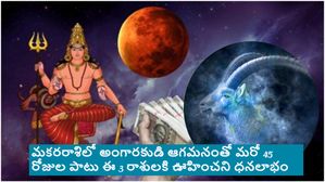 మంగళ గోచారం: మకరరాశిలో అంగారకుడు ఎంట్రీ తదుపరి 45 రోజులు ఈ 3 రాశి వారికి ధనలాభం!