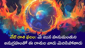 నేటి రాశి ఫలం:  ఈ రోజు హనుమంతనుని అనుగ్రహంతో ఈ రాశుల వారు మెరిసిపోతారు