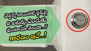 వెస్టర్న్ టాయిలెట్‌ ఫ్లష్‌పై 2 బటన్లు ఎందుకు వుంటాయో తెలుసా..? కారణం ఇదే..!
