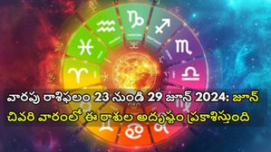 వారపు రాశిఫలం (23-29): జూన్ చివరి వారంలో ఈ రాశుల అదృష్టం ప్రకాశిస్తుంది, 12 రాశుల వారపు జాతకాన్ని చదవండి.