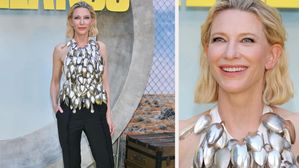 బోర్డర్‌ల్యాండ్స్ ఈవెంట్ కోసం 102 చెంచాలతో డిజైన్ చేసిన టాప్ ధరించిన ఆస్కార్ విజేత రెడ్ కార్పెట్ వీక్షకులను