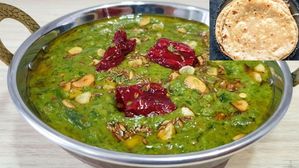 రోటీ,చపాతీల్లోకి అమోఘం..ధాభా స్లైల్ లో లసూని పాలక్ కర్రీ..ఇంట్లోనే ఎలా చేసుకోవాలంటే