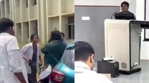 క్లాస్ రూమ్ లోని విద్యార్థినికి లవ్ ప్రపోజ్ చేసిన ప్రొఫెసర్..చెప్పుతో చితకబాదిన స్టూడెంట్..వీడియో చూడండి