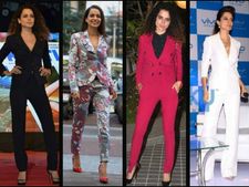 (ছবি) স্টাইলিশ স্যুটে ফ্যাশনস্টার কঙ্গনা রানাউত!