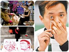 (ছবি) বাস্কেটবল থেকে যৌনাঙ্গ : পৃথিবীর অভিনব শিল্পী যারা এইসব অদ্ভুৎ জিনিসের সাহায্যে আঁকেন!