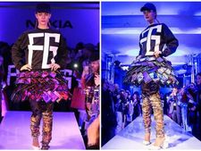 શું થયું જ્યારે માત્ર મોબાઇલ પહેરીને રેમ્પ પર આવી ગઇ મોડેલ!