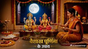 वैशाख  पूर्णिमा पर मां लक्ष्मी की कृपा पाने के लिए करें ये 5 सरल उपाय, मिलेगा सुख-समृद्धि का आशीर्वाद