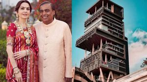 15,000 करोड़ के आलीशान Antilia में रहती है अंबानी फैमिली, अंदर से दिखता है महल जैसा, देखें Inside Photos