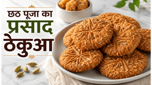 Chhath Prasad Thekua Sweet Recipe: पारंपरिक स्वाद वाला खस्ता ठेकुआ अब घर पर बनाएं