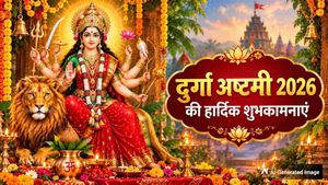 Durga Ashtami 2026 Wishes: महागौरी की कृपा...इन संदेशों के साथ अपनों को दें दुर्गा अष्टमी की शुभकामनाएं