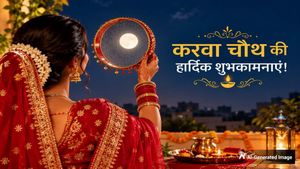 Happy Karwa Chauth 2026 Wishes: चांद से मांगी हैं आपके लिए खुशियां…इन संदेशों से दें करवा चौथ की शुभकामनाएं