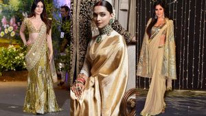 From Kareena To Katrina: These 7 Golden Saree Looks From Bollywood Stars Are Pure Style Inspiration