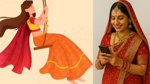 25+ Kajri Teej 2025 Wishes For Couples To Share On SMS, WhatsApp, Instagram, And X