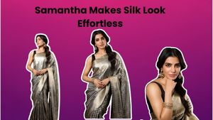 Newlywed Samantha Ruth Prabu Transforms A Silk Saree Into a Style Moment