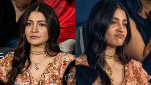 Anushka Sharma’s ₹18K Floral Top and Retro Denims Are Peak IPL Style Goals