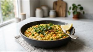 Healthy 5 Minute Breakfast: Masala Oats Recipe