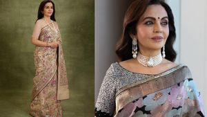 Nita Ambani Stuns At TIME100: ‘Tribal Lore’ Jamdani Saree At Summit, Rare 101-Carat Diamond Necklace At Gala