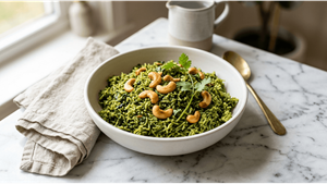 Iron Rich Healthy Meal: Delicious Palak Rice Recipe