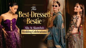 Alia Bhatt's Ethnic Outfits Stole Every Spotlight At Best Friend Akansha Ranjan Kapoor's Wedding Celebrations