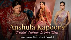 Anshula Kapoor's Late Mom's Dupatta Steals Show, Take Cues From Kapoor Sisters Wedding And Reception Looks