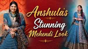 Anshula Kapoor's Patola-Inspired Mehendi Lehenga Is A Bridal Dream; Here's Why She Chose It
