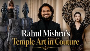 Rahul Mishra's 'Devi' Collection Brings Ancient Indian Temple Sculptures To Life At Paris Haute Couture Week 