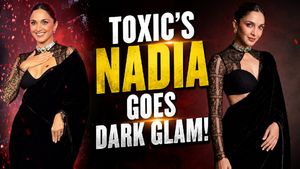 As ‘Toxic’ Arrives In Theatres On August 26, Kiara Advani Turns Up The Gothic Glamour In A Black Saree