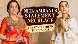 Nita Ambani’s Amrapali Bharatam Necklace For Ganesh Chaturthi Has An Interesting Connection To Sonam Kapoor