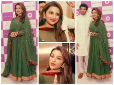 ಹಸಿರು ಅನಾರ್ಕಲಿಯಲ್ಲಿ ಮನಸೂರೆಗೊಳಿಸಿದ ಪರಿಣೀತಿ