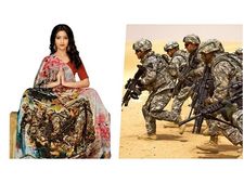 ಬಾಲಕೋಟ್ ಸರ್ಜಿಕಲ್ ಏರ್​ ಸ್ಟ್ರೈಕ್-ಸೀರೆಗಳಲ್ಲಿ ದೇಶಪ್ರೇಮದ ಕಿಚ್ಚು