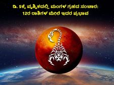 ಡಿ. 5ಕ್ಕೆ ವೃಶ್ಚಿಕದಲ್ಲಿ ಮಂಗಳ ಗ್ರಹದ ಸಂಚಾರ: 12ರ ರಾಶಿಗಳ ಮೇಲೆ ಇದರ ಪ್ರಭಾವ